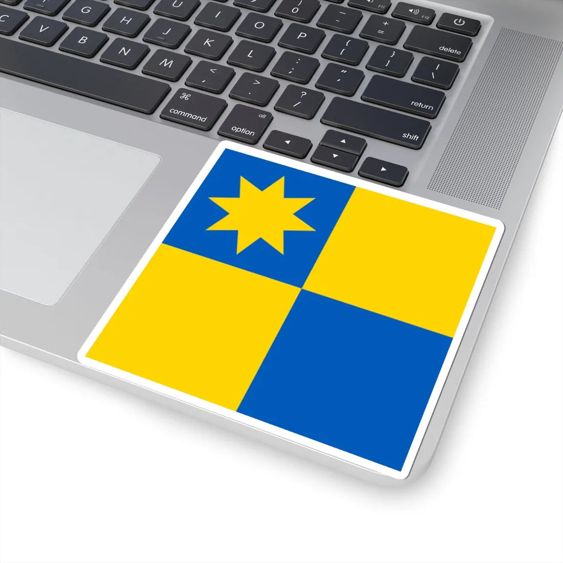 Novyi Yarychiv flag (Ukraine) STICKER Vinyl Kiss-Cut Decal - The Sticker Space