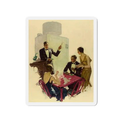 Now a 3, General Electric All-Steel Refrigerator ad illustration, 1930 (Magazine Illustration) Refrigerator Magnet - The Sticker Space