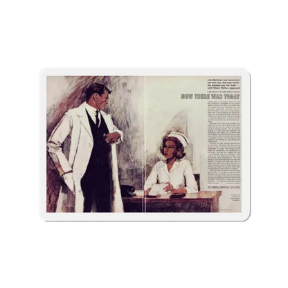 Now There Was Today, Chatelaine, February 1965 (Magazine Illustration) Refrigerator Magnet - The Sticker Space