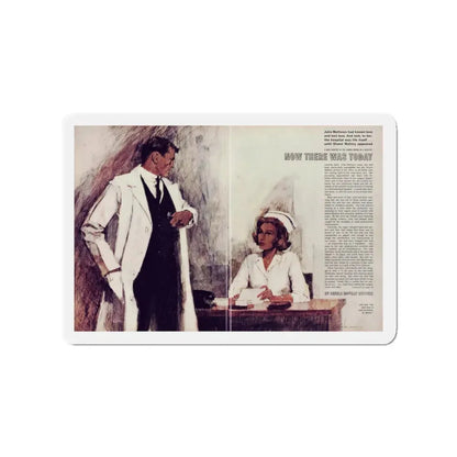 Now There Was Today, Chatelaine, February 1965 (Magazine Illustration) Refrigerator Magnet - The Sticker Space