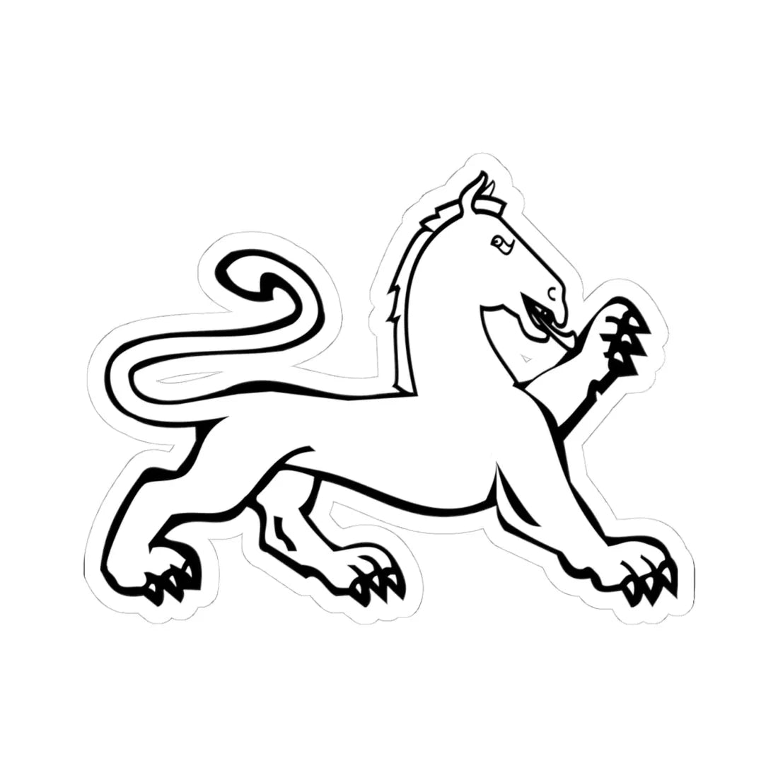 Nowogród (Russia) (Coat of Arms) STICKER Vinyl Kiss-Cut Decal 4 Inch White - The Sticker Space