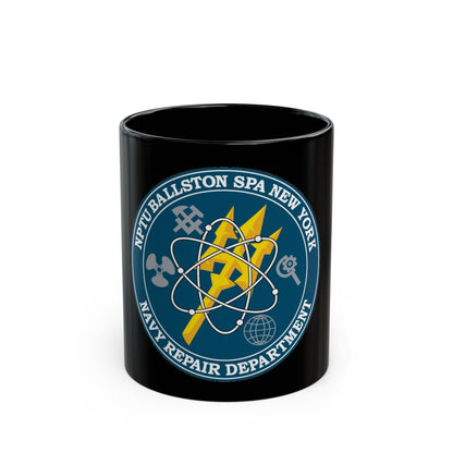 NPTU Ballston SPA NRD (U.S. Navy) Black Coffee Mug-11oz-The Sticker Space