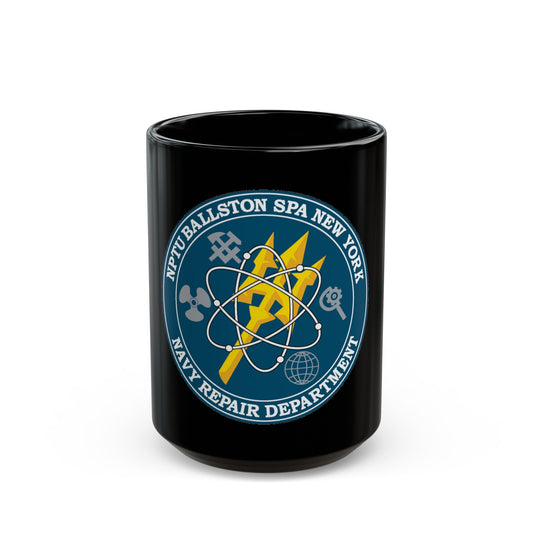 NPTU Ballston SPA NRD (U.S. Navy) Black Coffee Mug-15oz-The Sticker Space