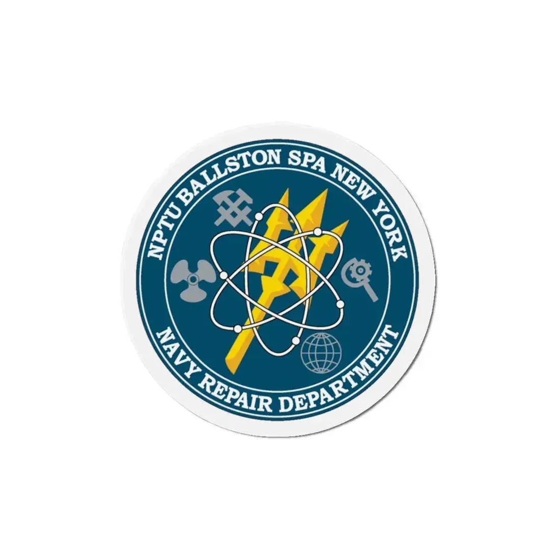 NPTU Ballston SPA NRD (U.S. Navy) Refrigerator Magnet 6 Inch - The Sticker Space
