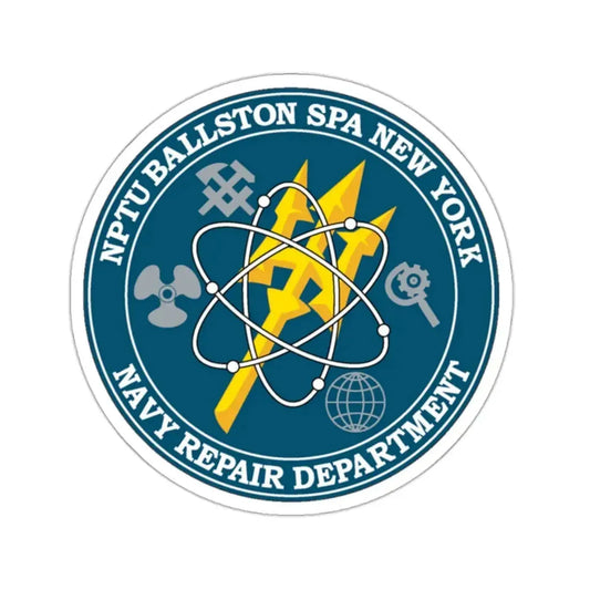 NPTU Ballston SPA NRD (U.S. Navy) STICKER Vinyl Kiss-Cut Decal 2 Inch White - The Sticker Space