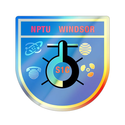 NPTU Windsor S1C (U.S. Navy) Holographic STICKER Die-Cut Vinyl Decal-3 Inch-The Sticker Space