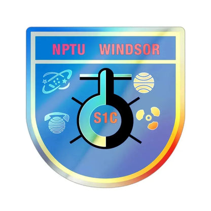 NPTU Windsor S1C (U.S. Navy) Holographic STICKER Die-Cut Vinyl Decal 2 Inch Holographic - The Sticker Space