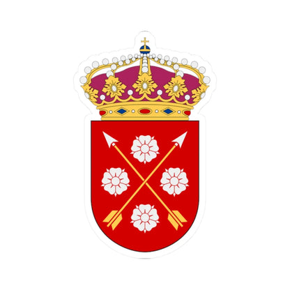 Närke vapen med kunglig krona (Sweden) (Coat of Arms) STICKER Vinyl Kiss-Cut Decal 2 Inch White - The Sticker Space