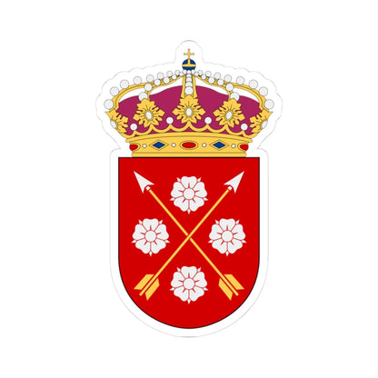 Närke vapen med kunglig krona (Sweden) (Coat of Arms) STICKER Vinyl Kiss-Cut Decal 3 Inch White - The Sticker Space