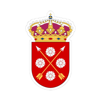 Närke vapen med kunglig krona (Sweden) (Coat of Arms) STICKER Vinyl Kiss-Cut Decal 4 Inch White - The Sticker Space