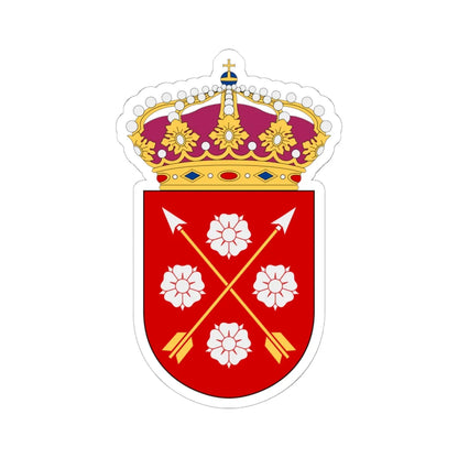 Närke vapen med kunglig krona (Sweden) (Coat of Arms) STICKER Vinyl Kiss-Cut Decal 6 Inch White - The Sticker Space