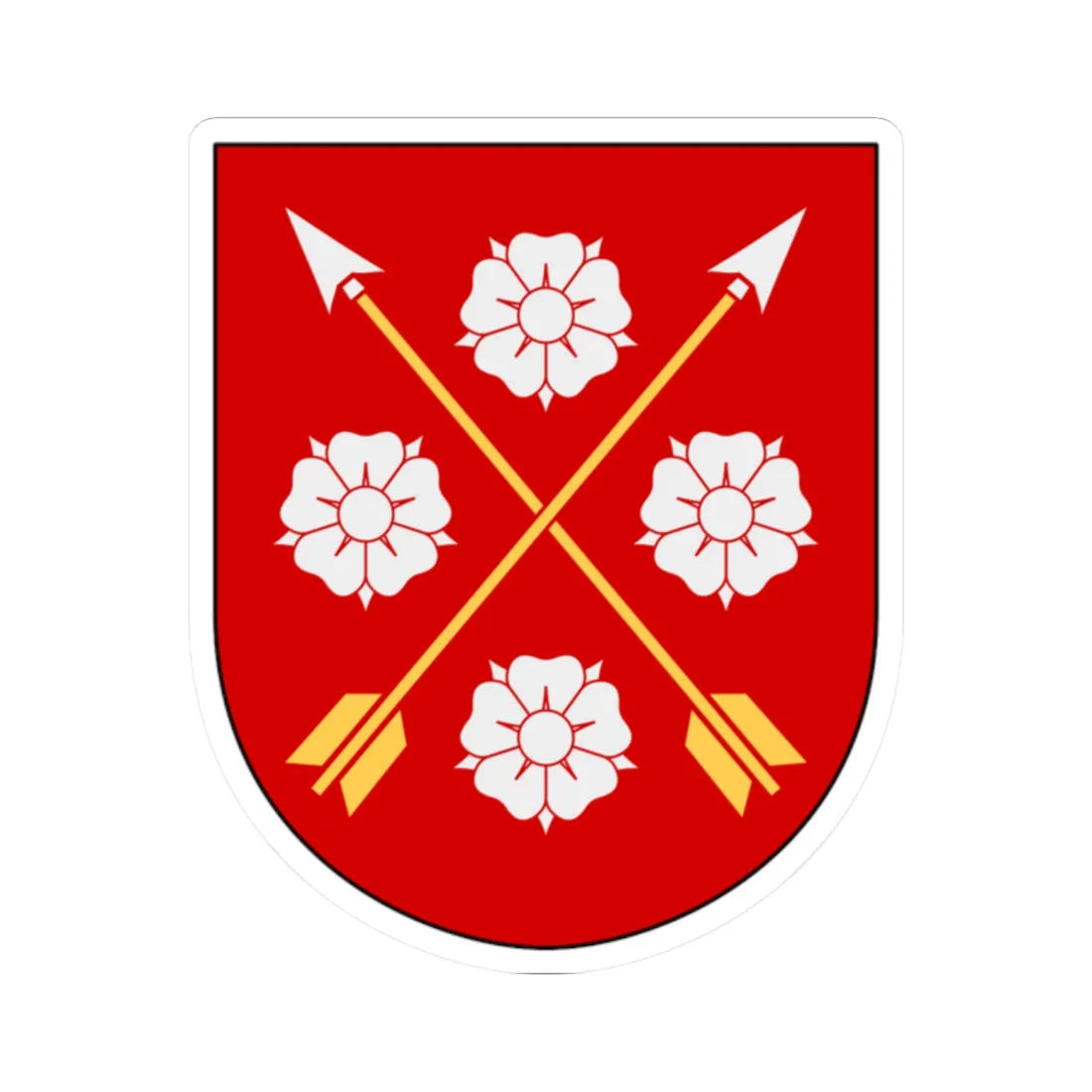 Närke vapen (Sweden) (Coat of Arms) STICKER Vinyl Kiss-Cut Decal 2 Inch White - The Sticker Space