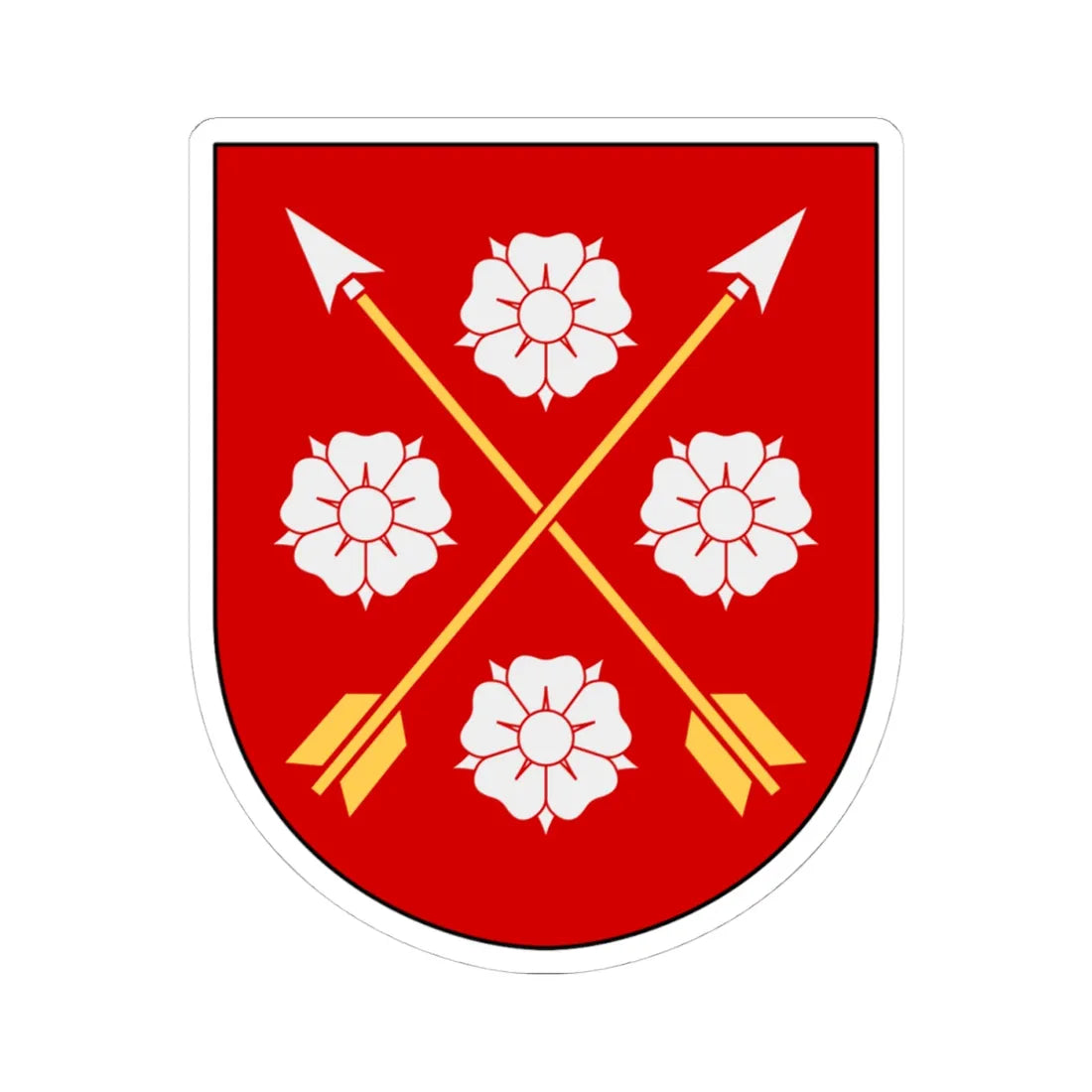 Närke vapen (Sweden) (Coat of Arms) STICKER Vinyl Kiss-Cut Decal 4 Inch White - The Sticker Space