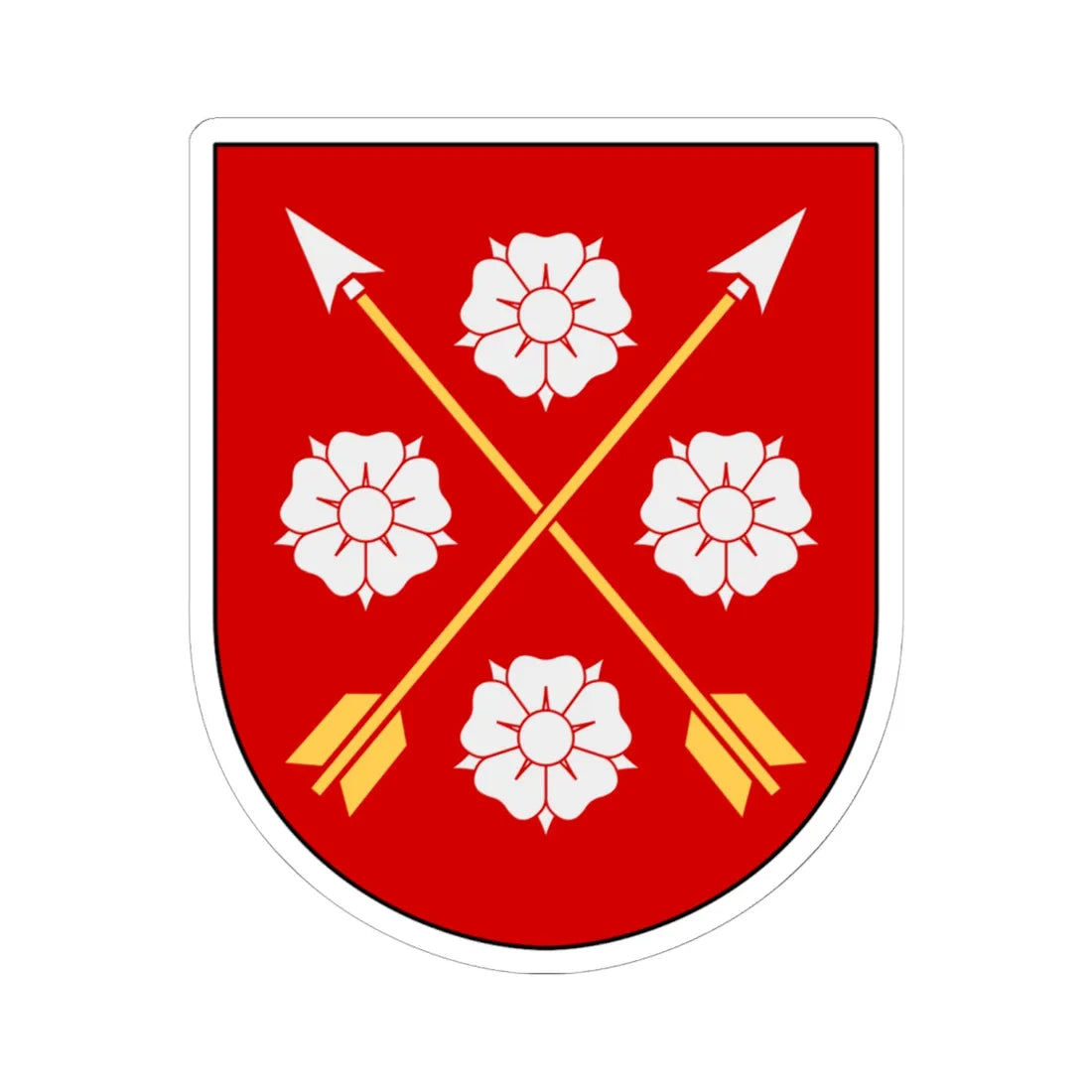 Närke vapen (Sweden) (Coat of Arms) STICKER Vinyl Kiss-Cut Decal 6 Inch White - The Sticker Space