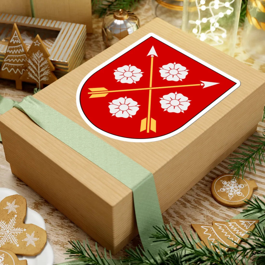 Närke vapen (Sweden) (Coat of Arms) STICKER Vinyl Kiss-Cut Decal - The Sticker Space