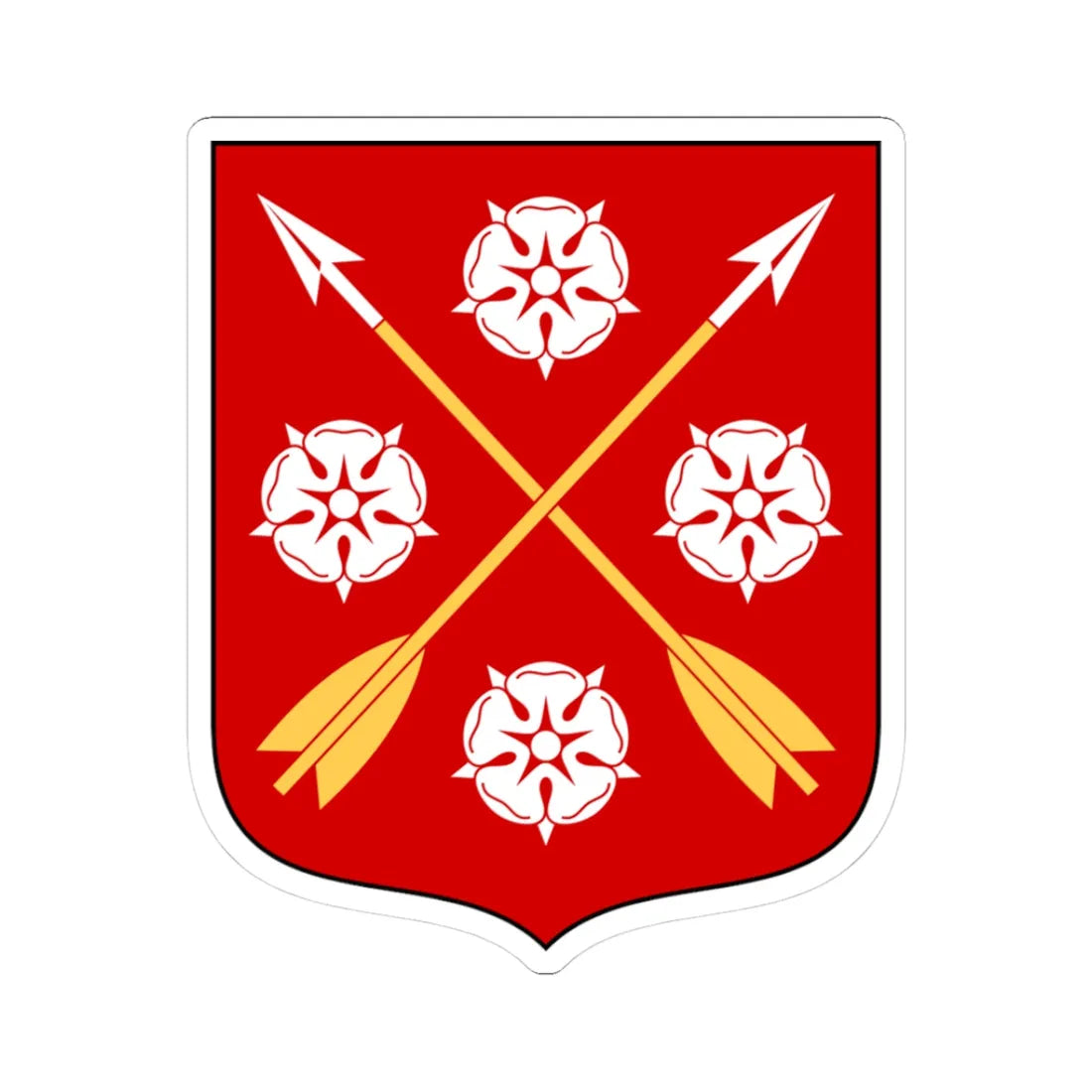 Närkes vapen (Sweden) (Coat of Arms) STICKER Vinyl Kiss-Cut Decal 3 Inch White - The Sticker Space