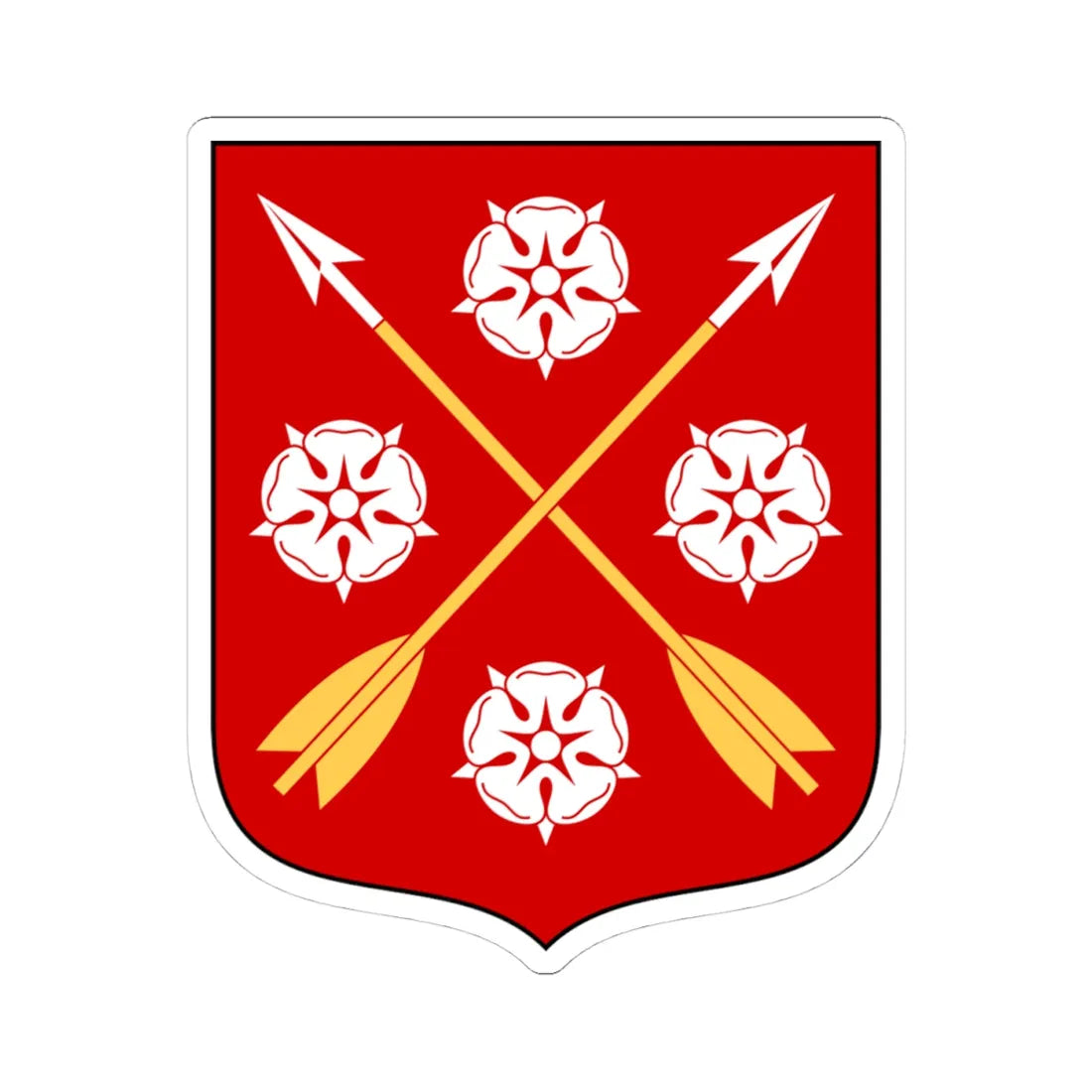 Närkes vapen (Sweden) (Coat of Arms) STICKER Vinyl Kiss-Cut Decal 4 Inch White - The Sticker Space