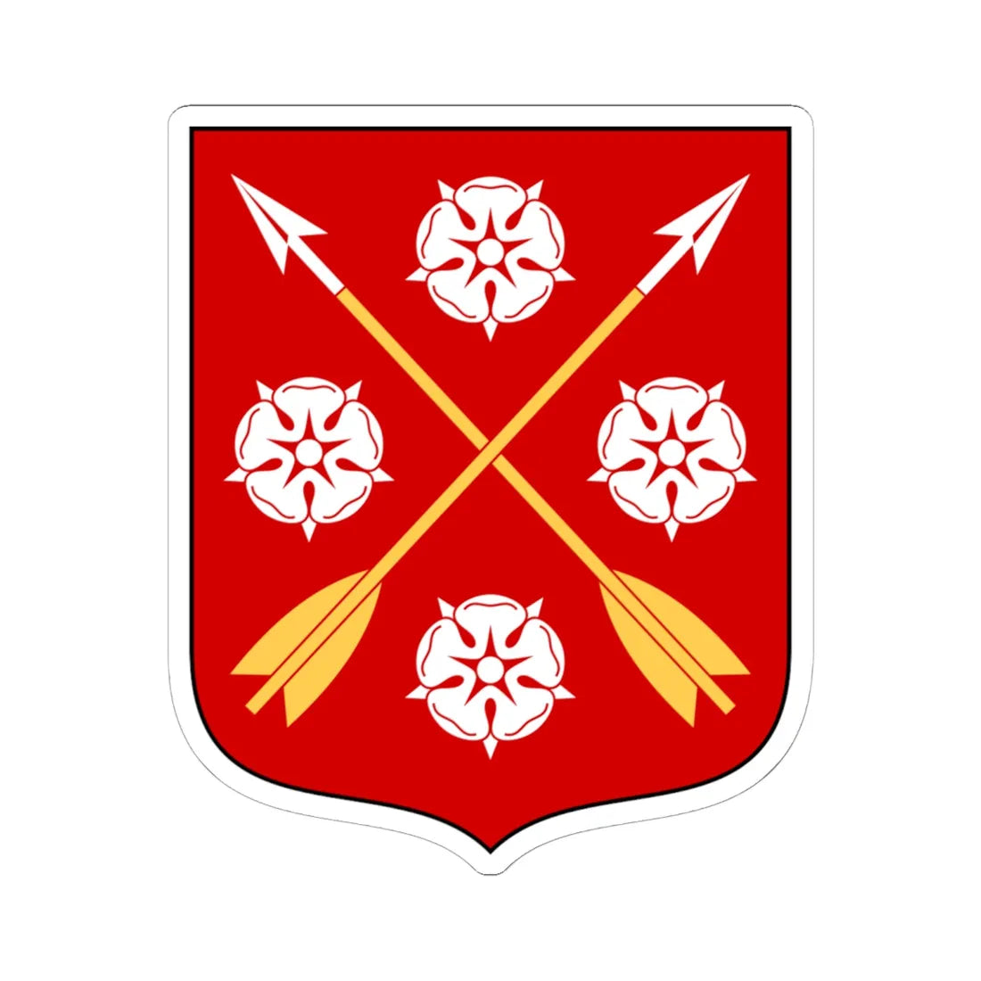 Närkes vapen (Sweden) (Coat of Arms) STICKER Vinyl Kiss-Cut Decal 6 Inch White - The Sticker Space