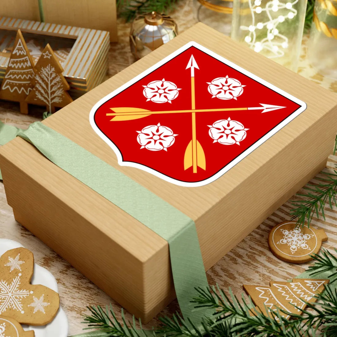 Närkes vapen (Sweden) (Coat of Arms) STICKER Vinyl Kiss-Cut Decal - The Sticker Space