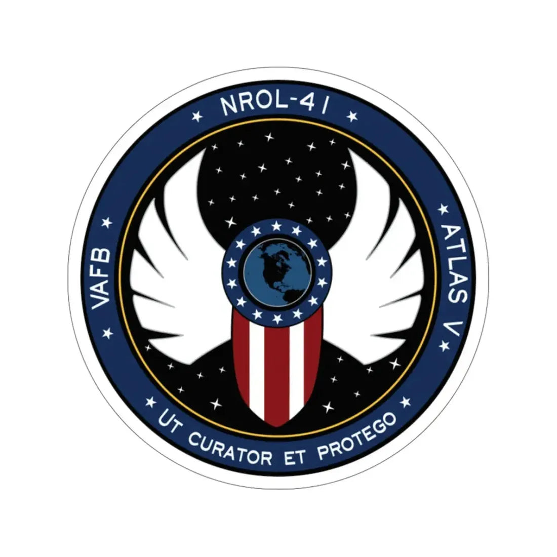NROL-41 (National Reconnaissance Office) STICKER Vinyl Die-Cut Decal 4 Inch - The Sticker Space
