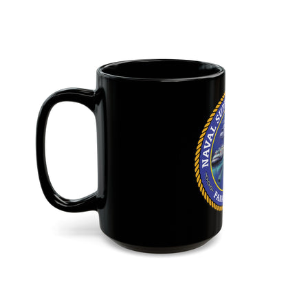 NSA Panama City Naval Support Activity (U.S. Navy) Black Coffee Mug-The Sticker Space