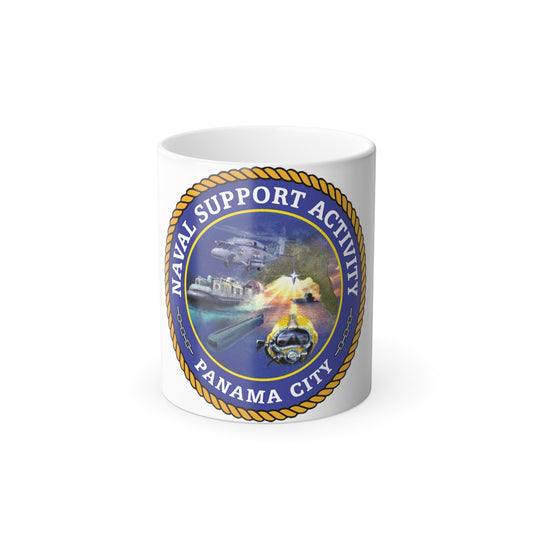 NSA Panama City Naval Support Activity (U.S. Navy) Color Changing Mug 11oz-11oz-The Sticker Space