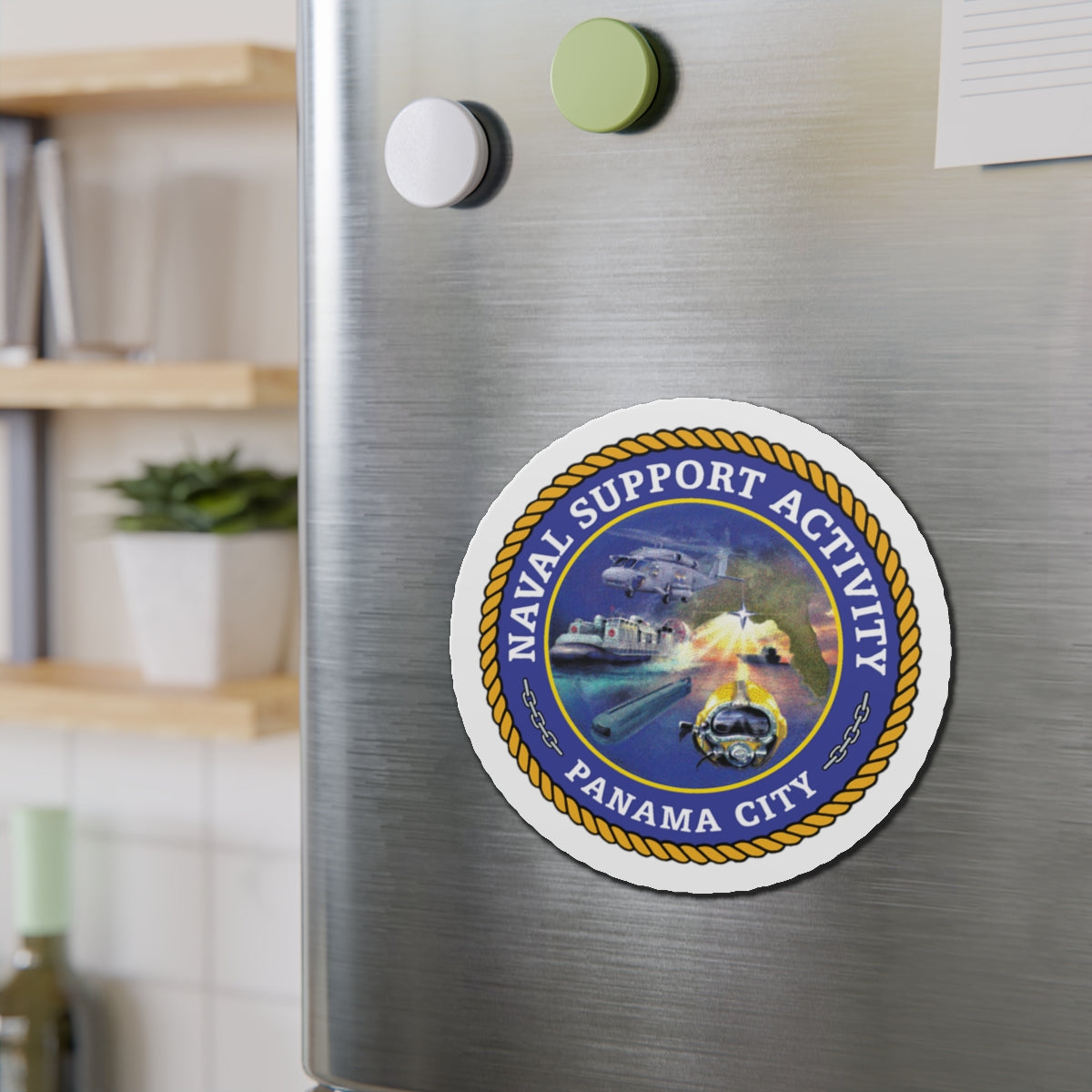 NSA Panama City Naval Support Activity (U.S. Navy) Die-Cut Magnet-The Sticker Space