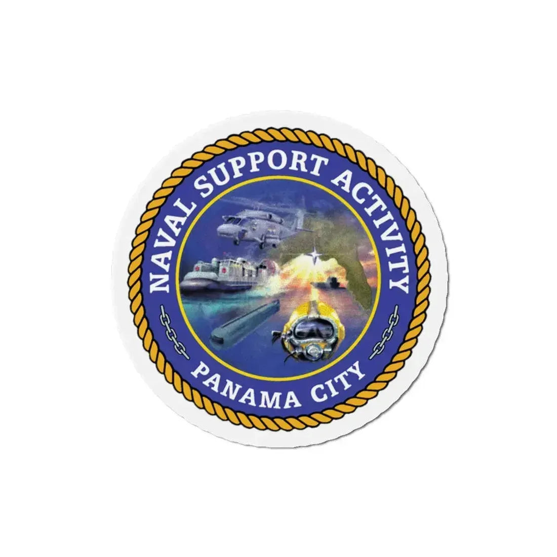 NSA Panama City Naval Support Activity (U.S. Navy) Refrigerator Magnet 4 Inch - The Sticker Space