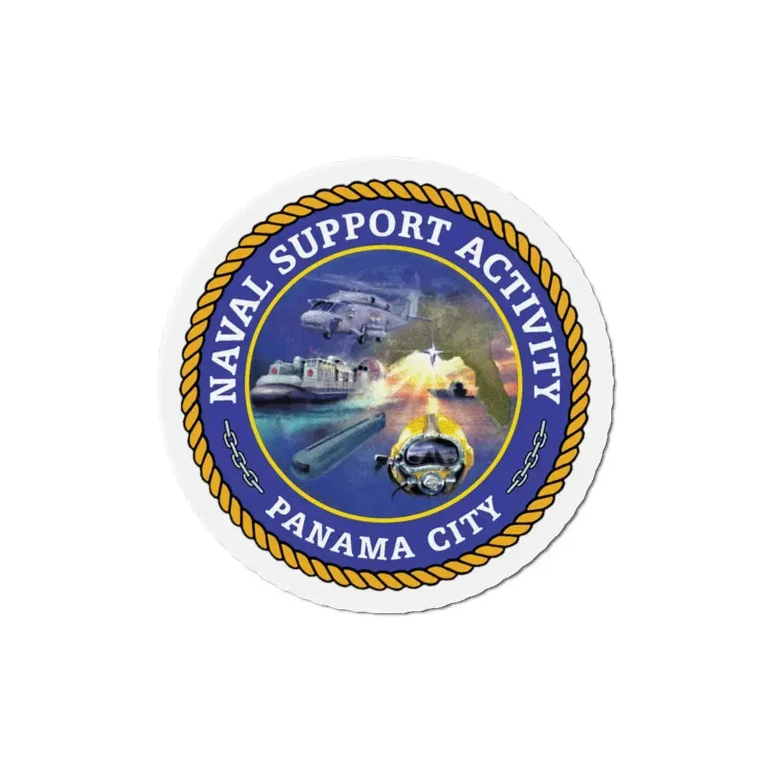 NSA Panama City Naval Support Activity (U.S. Navy) Refrigerator Magnet 5 Inch - The Sticker Space