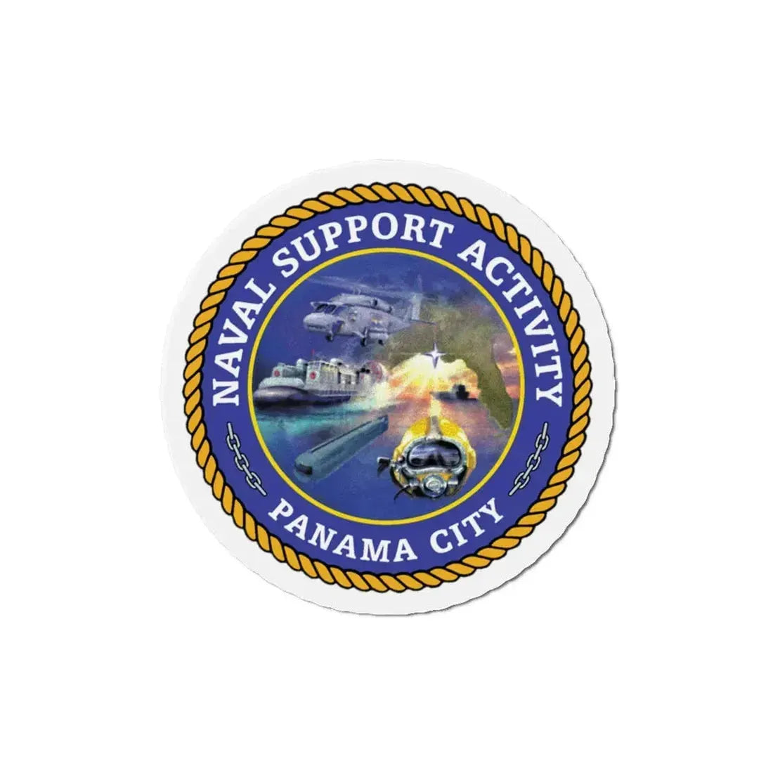 NSA Panama City Naval Support Activity (U.S. Navy) Refrigerator Magnet 6 Inch - The Sticker Space