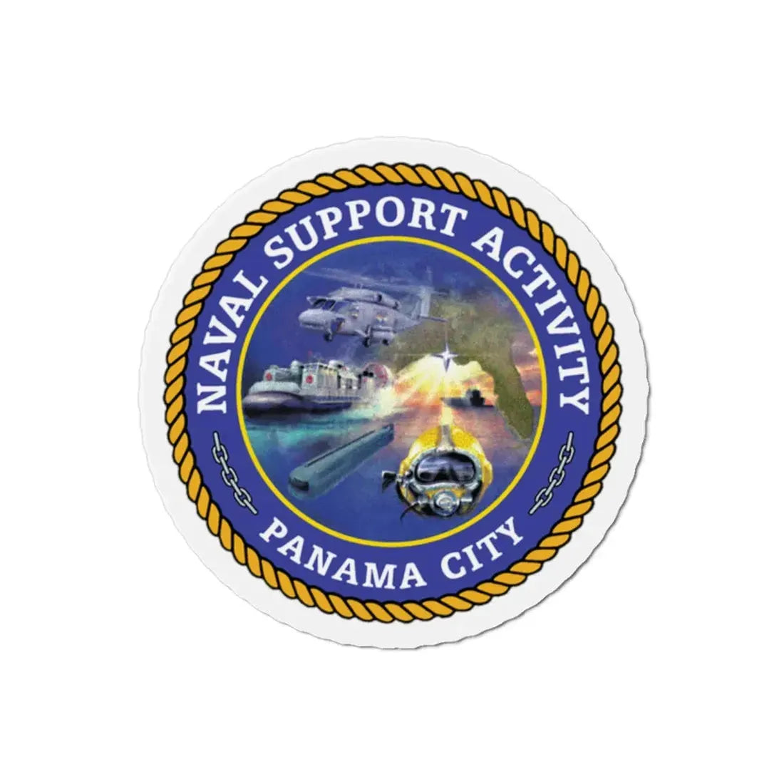 NSA Panama City Naval Support Activity (U.S. Navy) Refrigerator Magnet - The Sticker Space