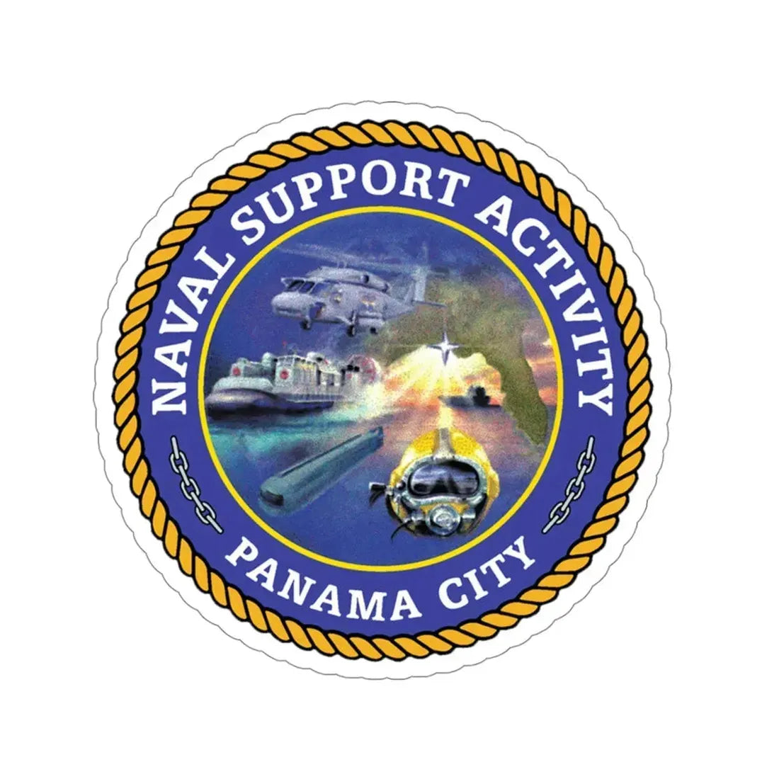 NSA Panama City Naval Support Activity (U.S. Navy) STICKER Vinyl Die-Cut Decal 4 Inch - The Sticker Space