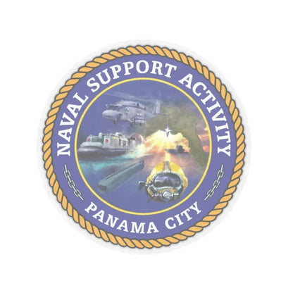 NSA Panama City Naval Support Activity (U.S. Navy) STICKER Vinyl Kiss-Cut Decal 3 Inch Transparent - The Sticker Space