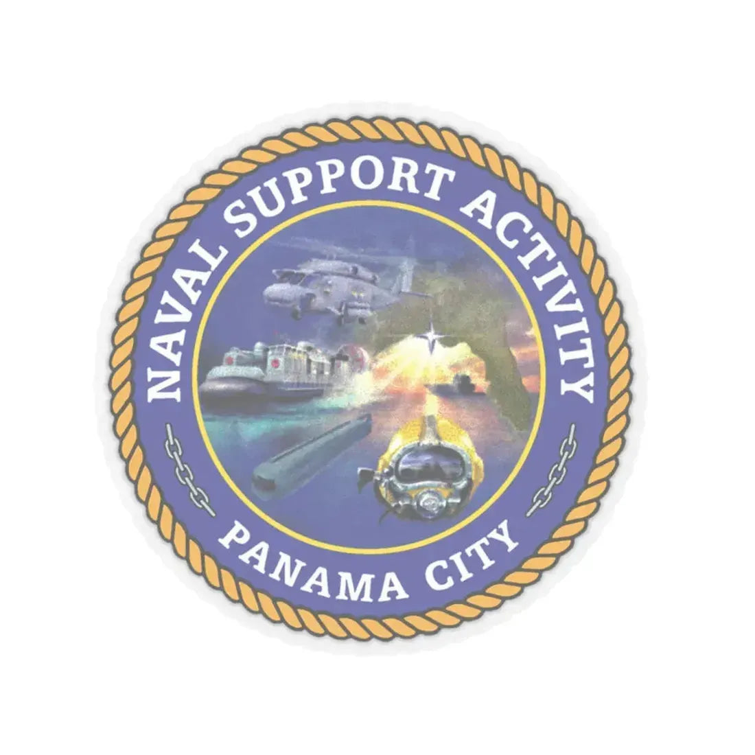 NSA Panama City Naval Support Activity (U.S. Navy) STICKER Vinyl Kiss-Cut Decal 4 Inch Transparent - The Sticker Space