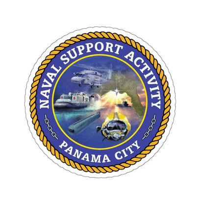 NSA Panama City Naval Support Activity (U.S. Navy) STICKER Vinyl Kiss-Cut Decal 4 Inch White - The Sticker Space
