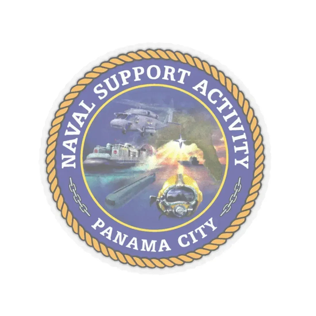 NSA Panama City Naval Support Activity (U.S. Navy) STICKER Vinyl Kiss-Cut Decal 6 Inch Transparent - The Sticker Space