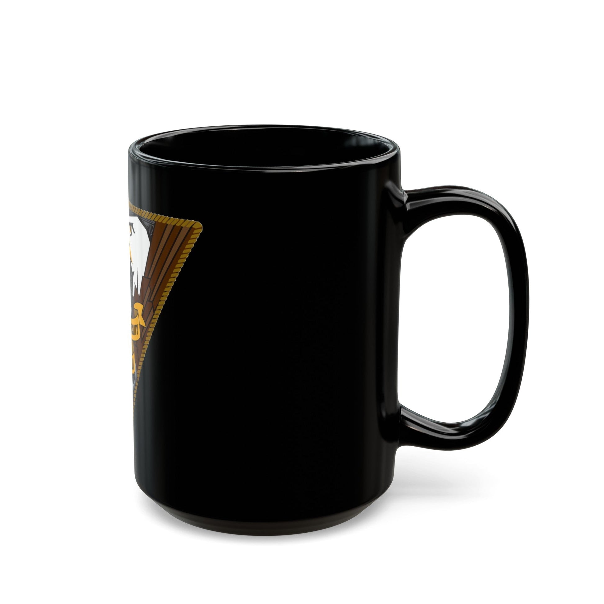 NSF DEVESELU Romania (U.S. Navy) Black Coffee Mug-The Sticker Space