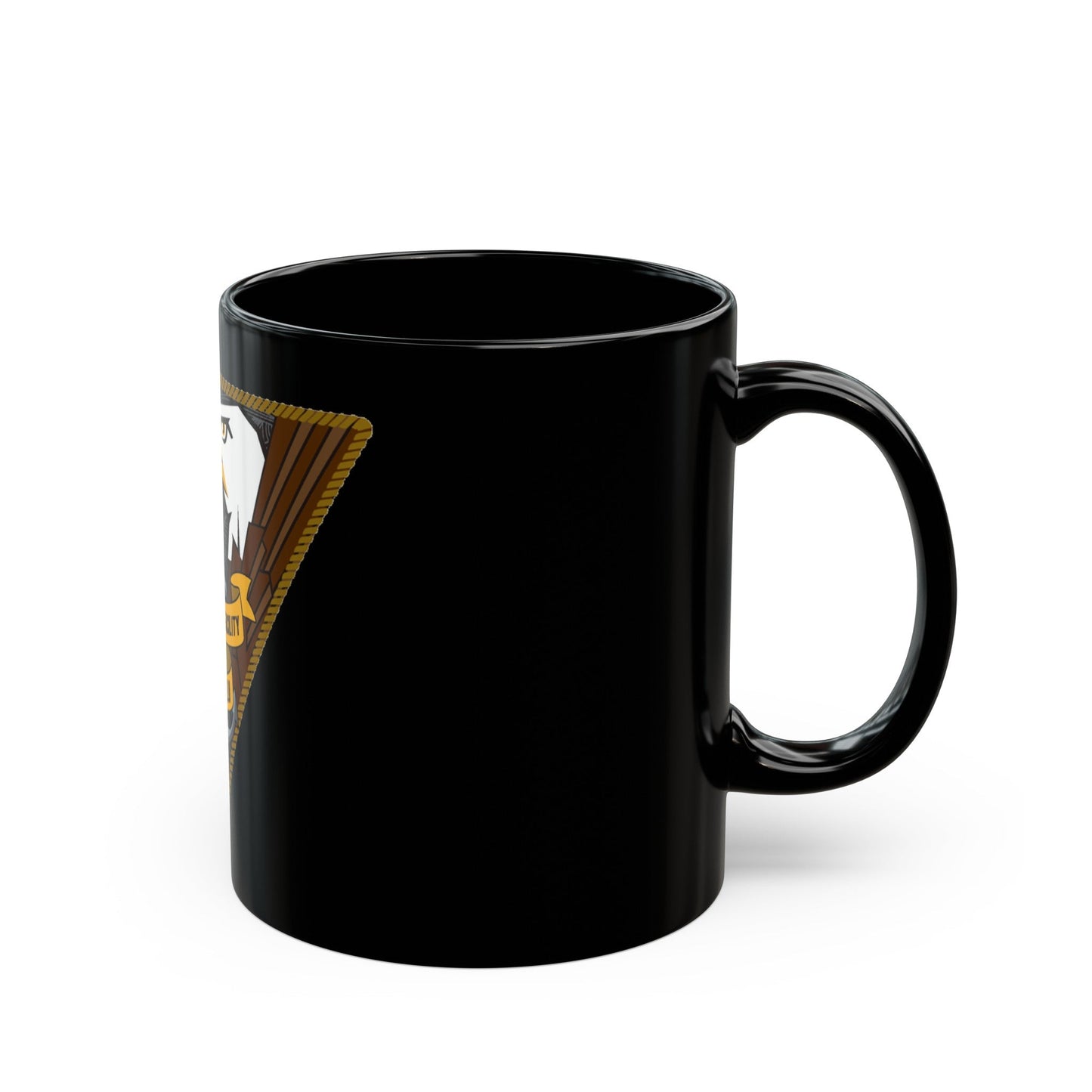 NSF DEVESELU Romania (U.S. Navy) Black Coffee Mug-The Sticker Space