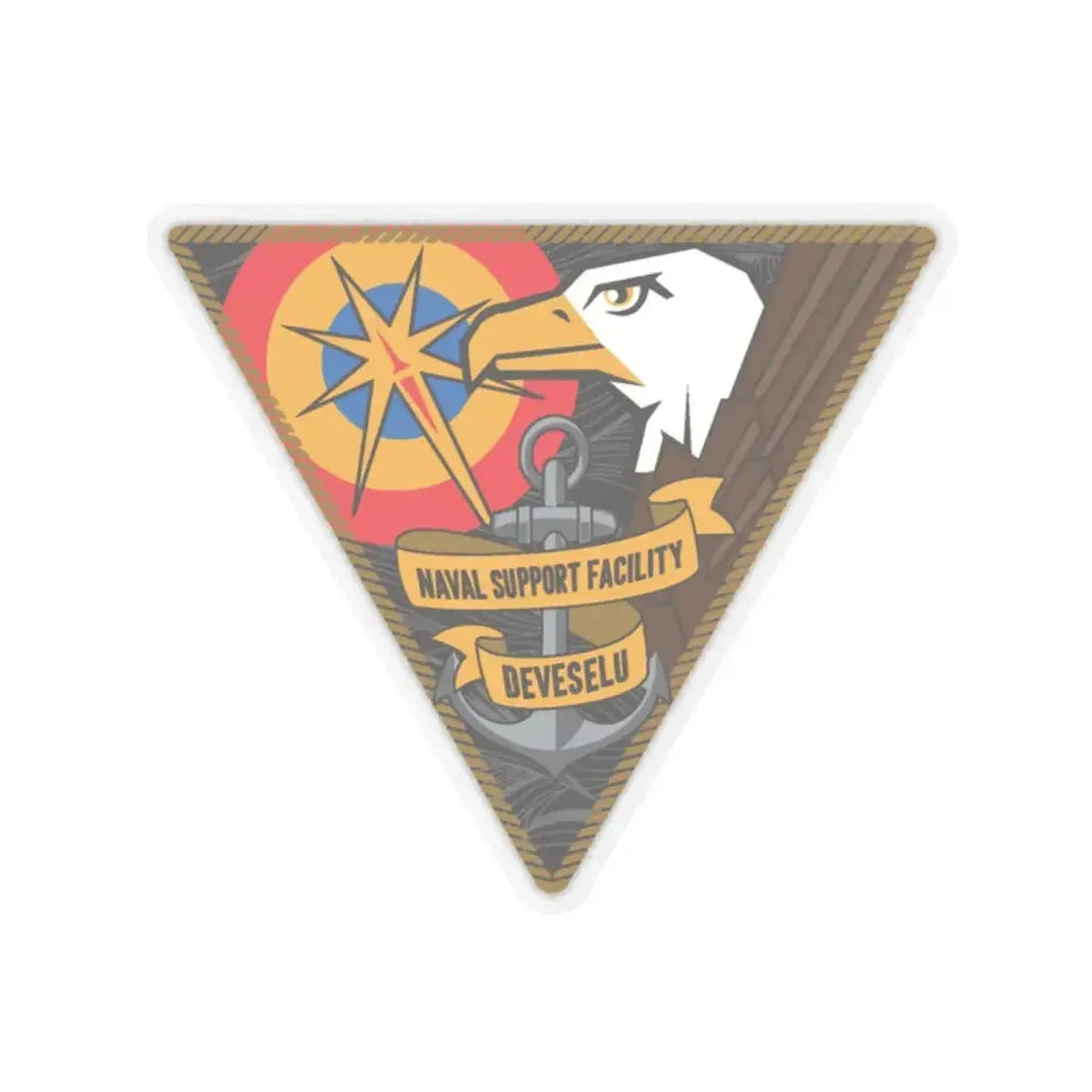 NSF DEVESELU Romania (U.S. Navy) STICKER Vinyl Kiss-Cut Decal 2 Inch Transparent - The Sticker Space