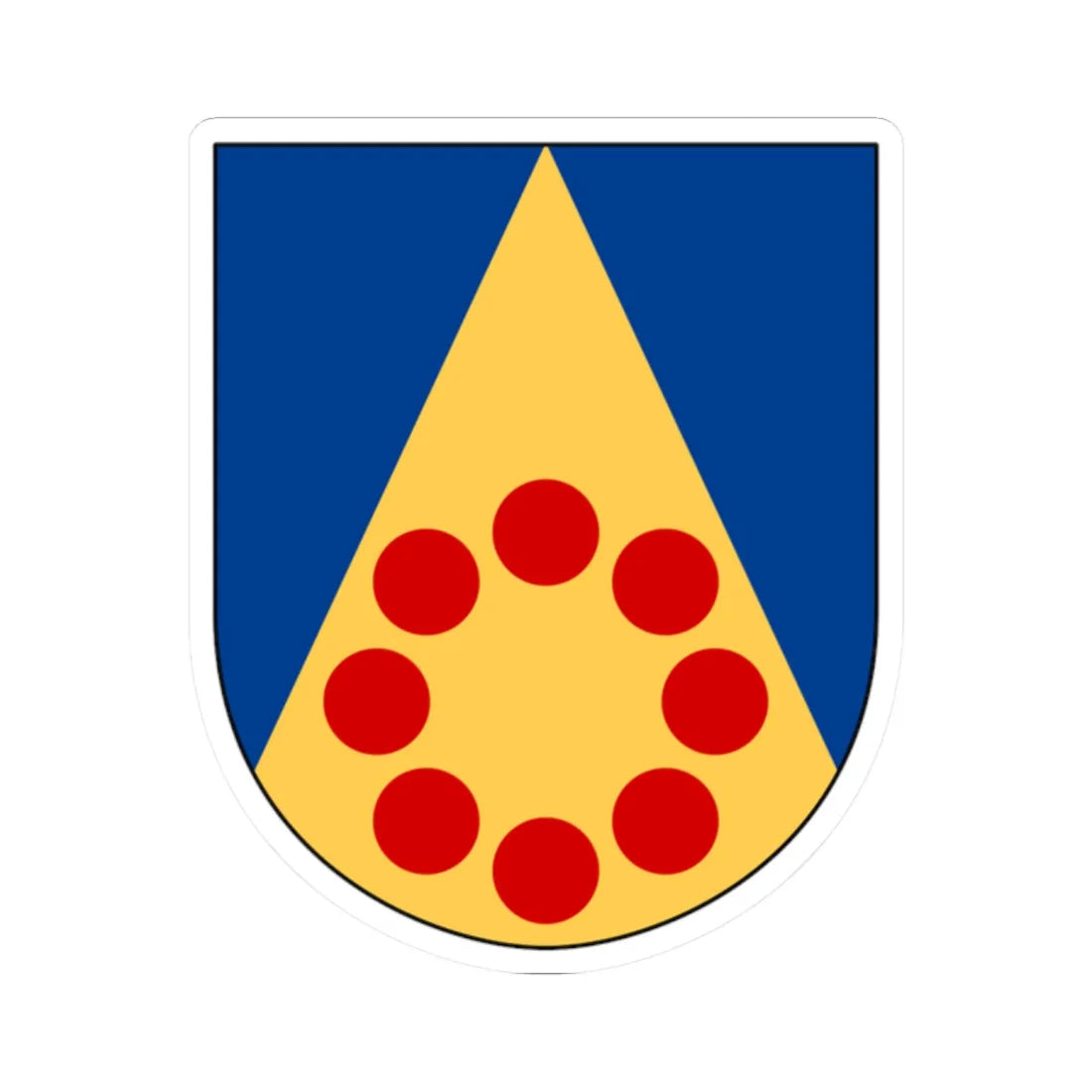 Nässja församling vapen (Sweden) (Coat of Arms) STICKER Vinyl Kiss-Cut Decal 2 Inch White - The Sticker Space