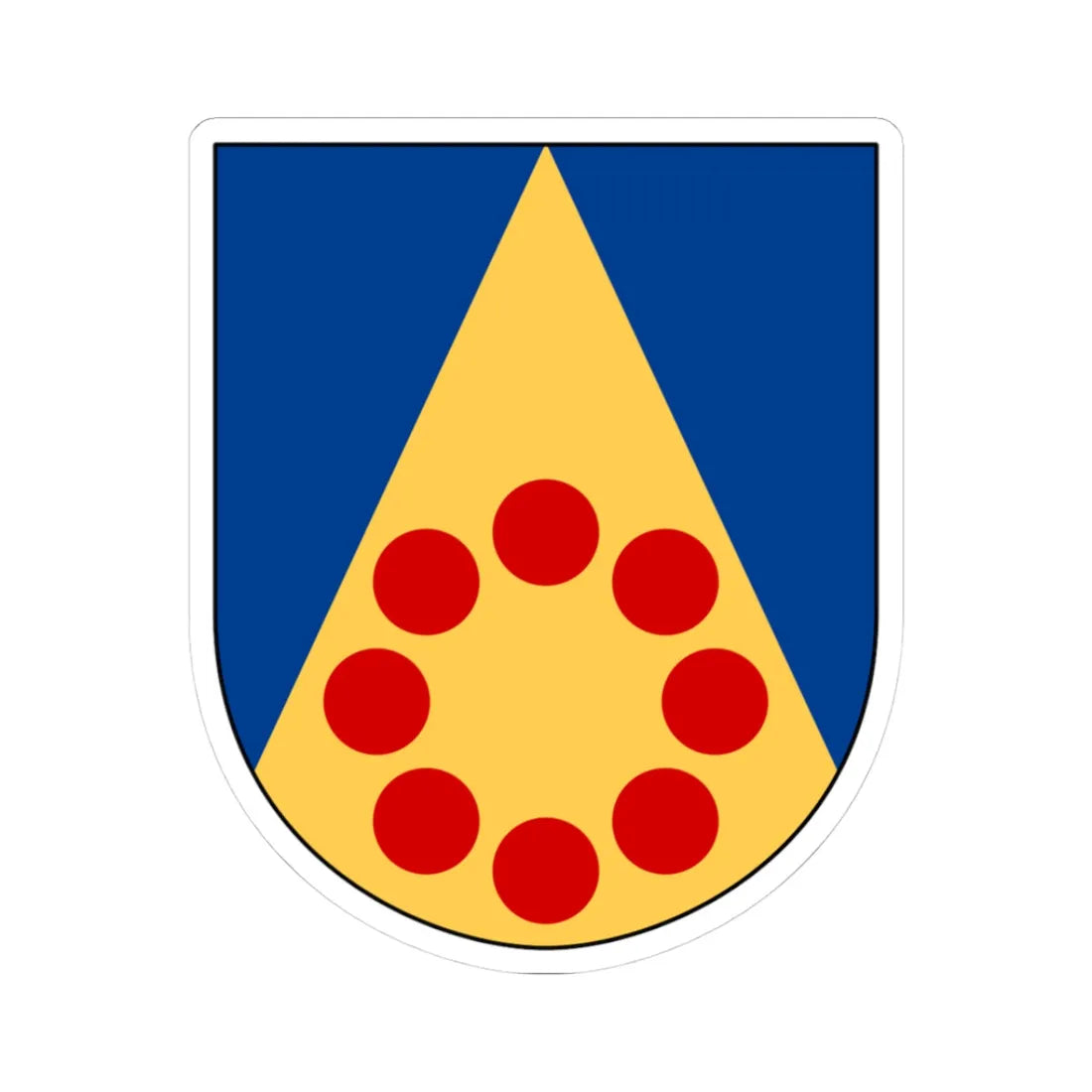 Nässja församling vapen (Sweden) (Coat of Arms) STICKER Vinyl Kiss-Cut Decal 3 Inch White - The Sticker Space