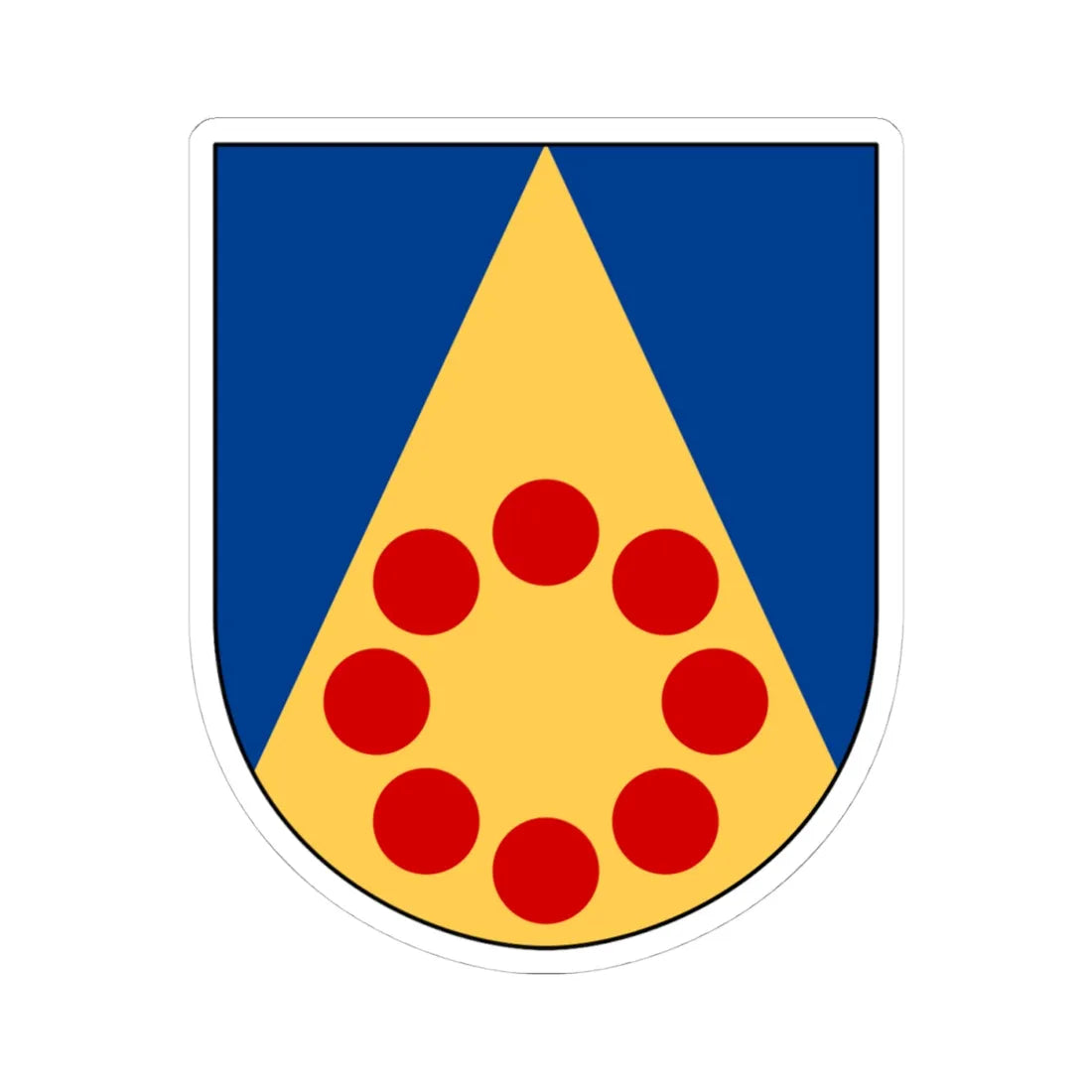 Nässja församling vapen (Sweden) (Coat of Arms) STICKER Vinyl Kiss-Cut Decal 4 Inch White - The Sticker Space