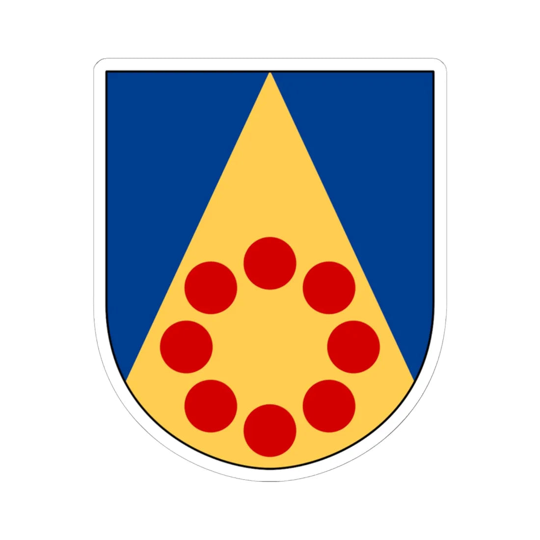 Nässja församling vapen (Sweden) (Coat of Arms) STICKER Vinyl Kiss-Cut Decal 6 Inch White - The Sticker Space