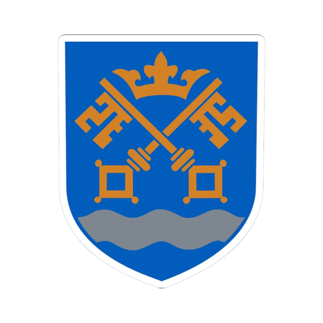 Næstved Kommune coa (Denmark) (Coat of Arms) STICKER Vinyl Kiss-Cut Decal 3 Inch White - The Sticker Space