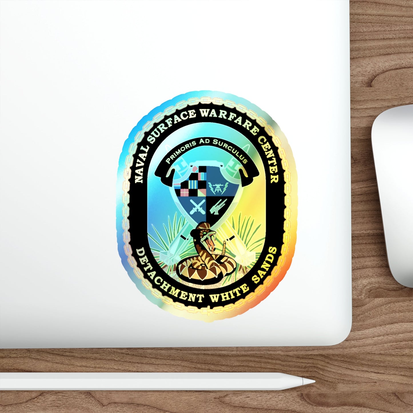 NSWC Detach White Sands (U.S. Navy) Holographic STICKER Die-Cut Vinyl Decal-The Sticker Space