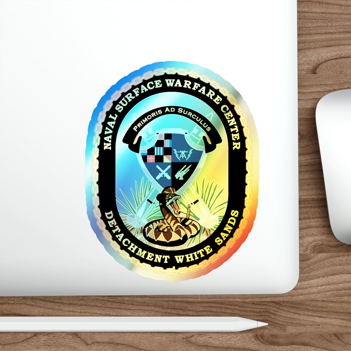 NSWC Detach White Sands (U.S. Navy) Holographic STICKER Die-Cut Vinyl Decal-The Sticker Space