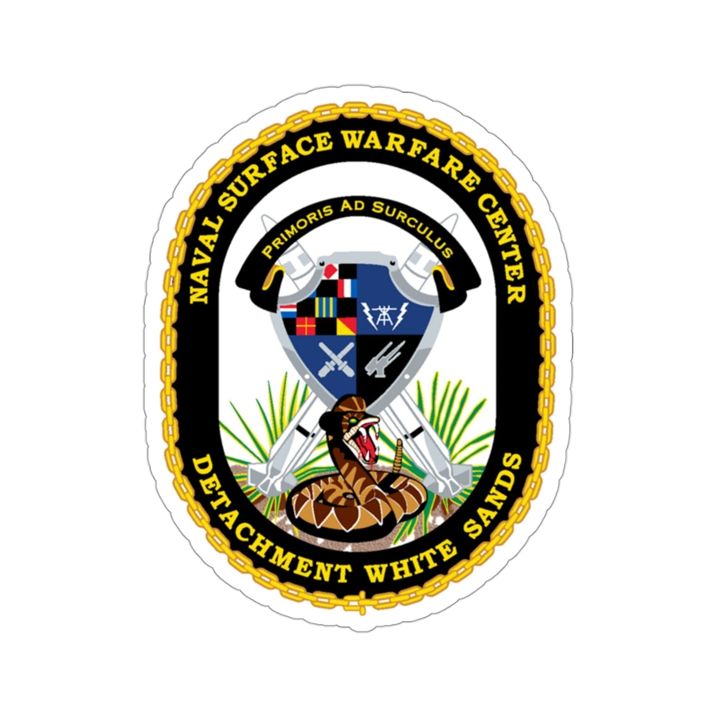 NSWC Detach White Sands (U.S. Navy) STICKER Vinyl Die-Cut Decal-3 Inch-The Sticker Space