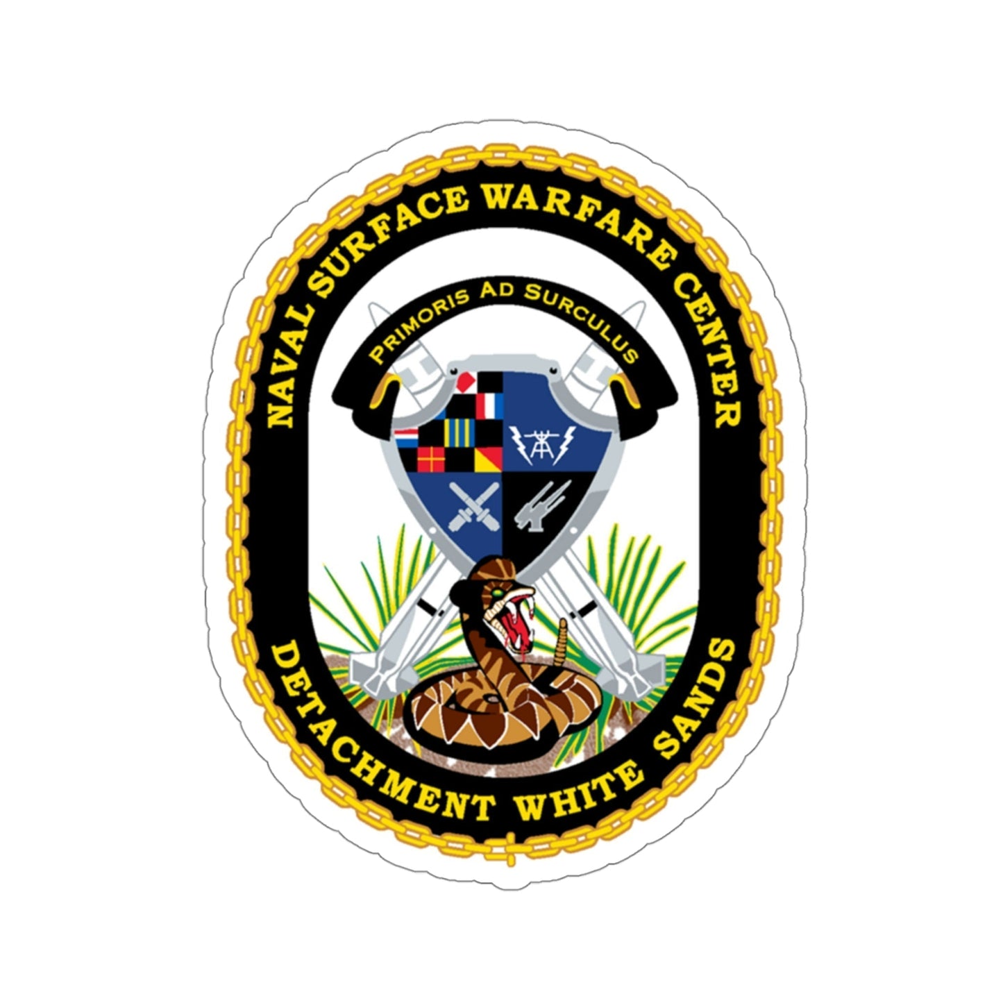 NSWC Detach White Sands (U.S. Navy) STICKER Vinyl Die-Cut Decal-4 Inch-The Sticker Space