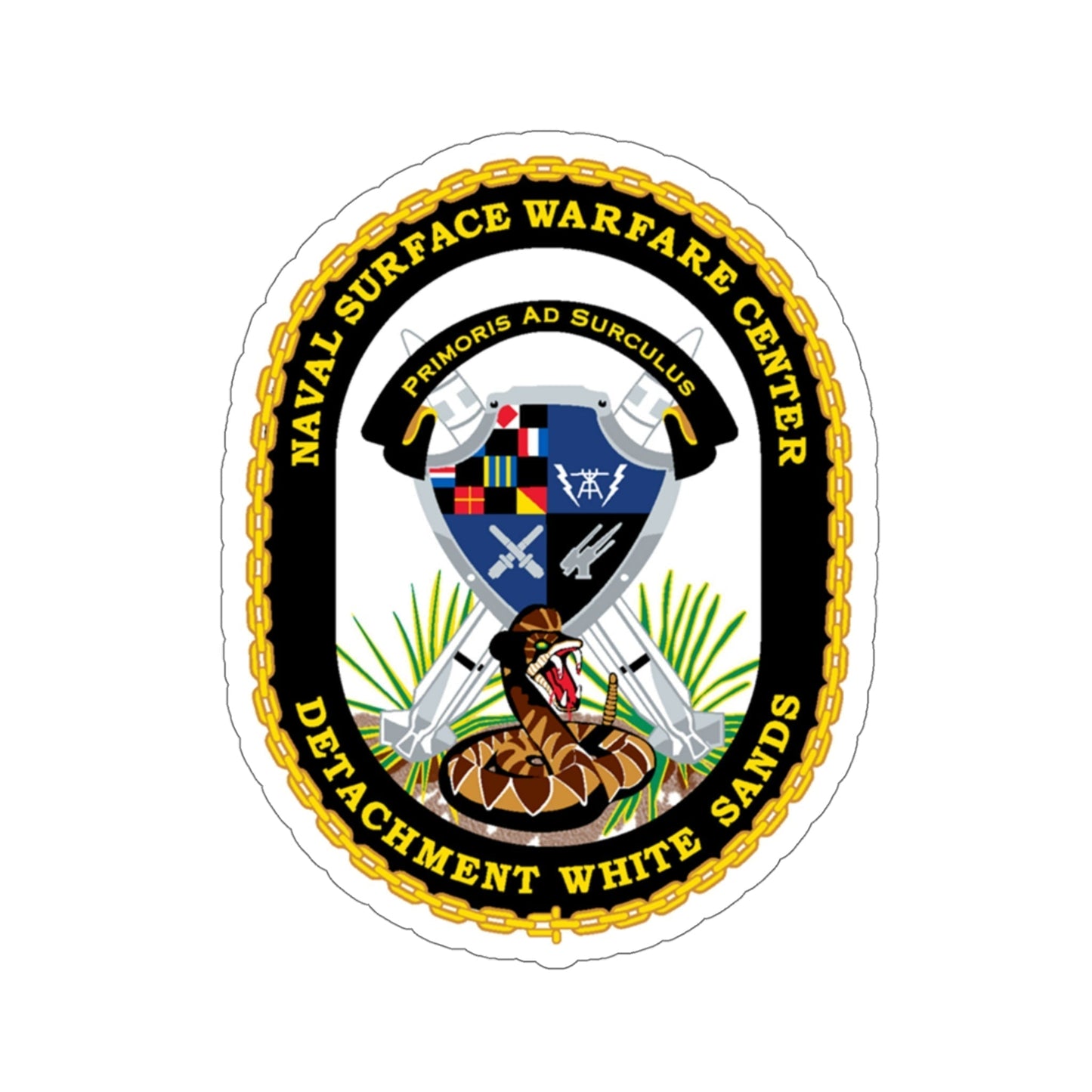 NSWC Detach White Sands (U.S. Navy) STICKER Vinyl Die-Cut Decal-5 Inch-The Sticker Space