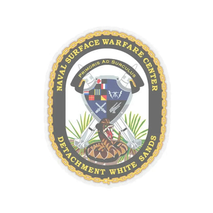 NSWC Detach White Sands (U.S. Navy) STICKER Vinyl Kiss-Cut Decal 2 Inch Transparent - The Sticker Space